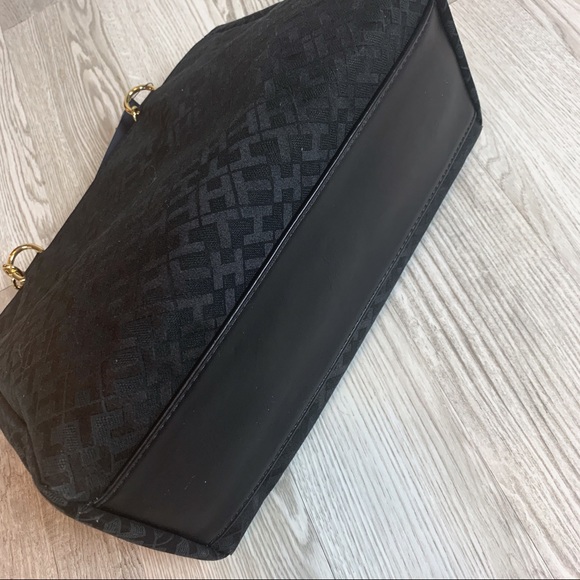 Tommy Hilfiger Black Monogram Tote Shopper Bag - Picture 3 of 7